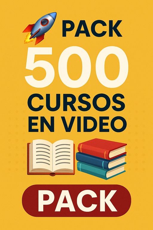 🚀 PACK 500 CURSOS EN VIDEO 📚